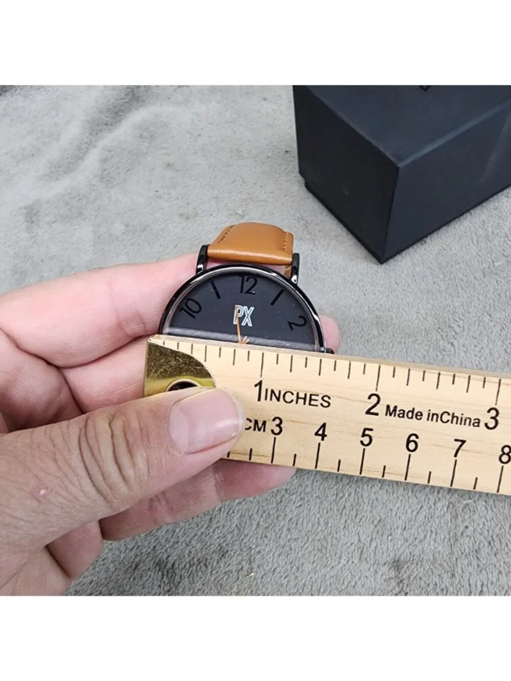 PX Watch Mens One Size Keith Brown Leather Strap *NWT*